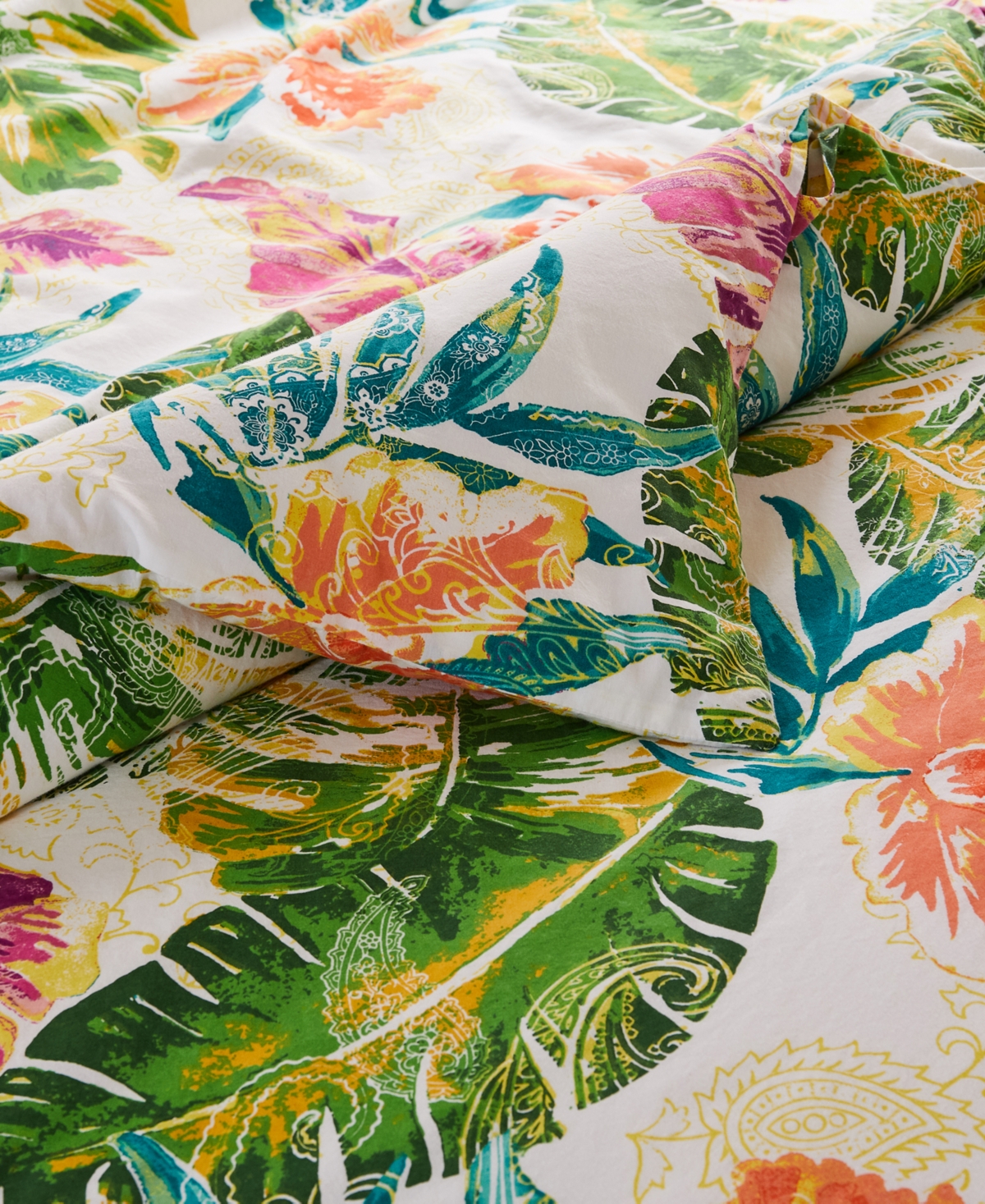 MACY'S TROPICS 2-PC. DUVET COVER SET, TWIN/TWIN XL 