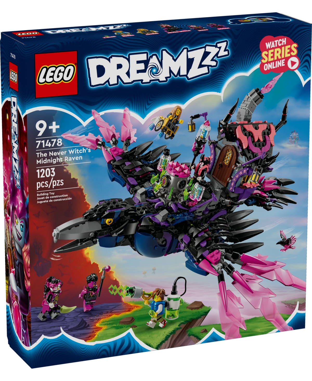 LEGO DREAMZZZ THE NEVER WITCH'S MIDNIGHT RAVEN TOY 71478 