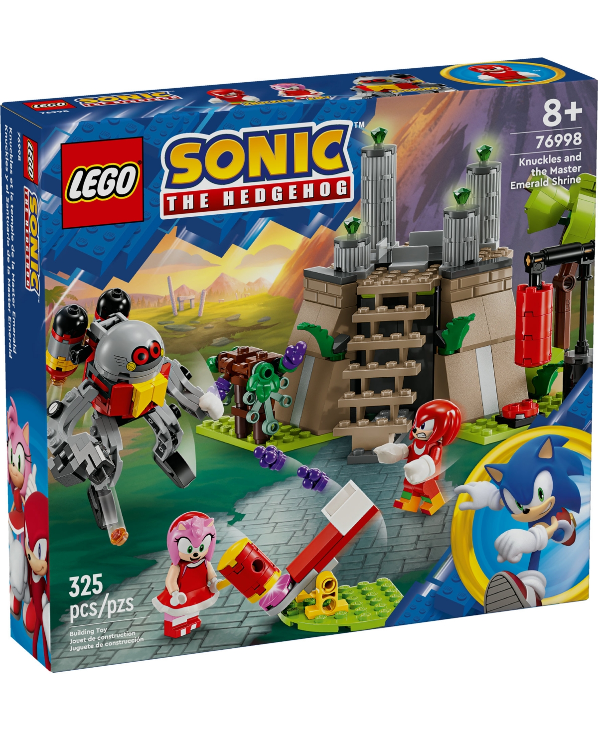 Lego Sonic The Hedgehog Knuckles And The Master Emerald Shrine 76998 In Multi Color