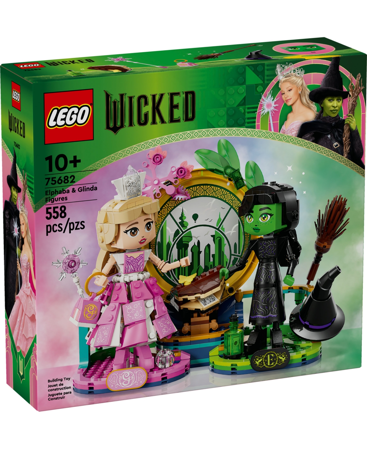 LEGO WICKED ELPHABA GLINDA FIGURES FANTASY TOY CONSTRUCTION PLAYSET 75682 