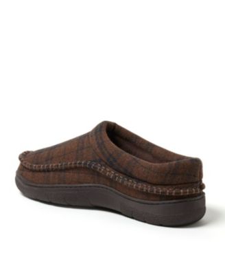 Men's Thompson Plaid Moccasin Toe Clog House Shoe Slipper