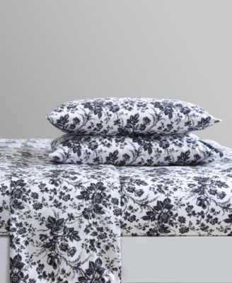 Printed Microfiber 3 Piece Sheet Set, Twin XL