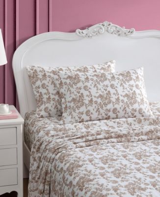 Printed Microfiber 3 Piece Sheet Set, Twin XL