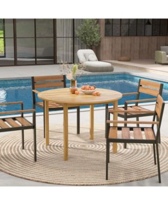 44" Round Outdoor Patio Dining Table