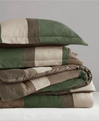 Boulder Stripe Micro Suede 2-Pc. Comforter Set, Twin/Twin XL