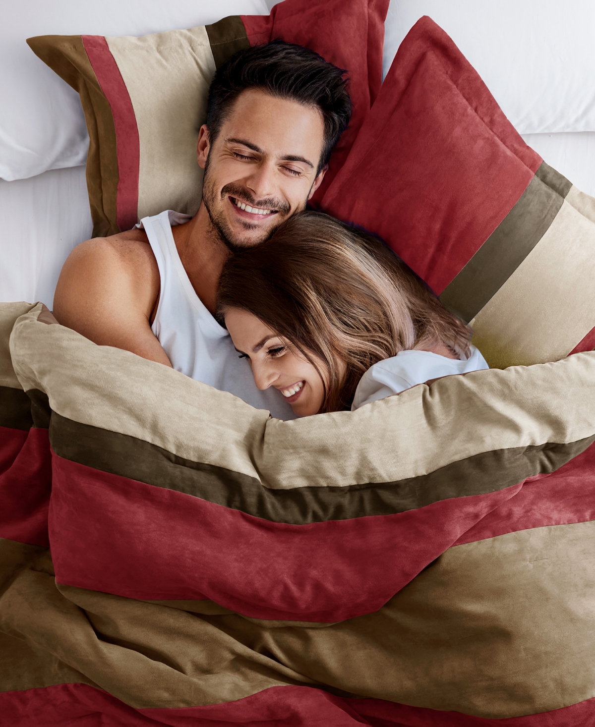 510 Design Boulder Stripe Micro Suede 2-pc. Comforter Set, Twin/twin Xl In Brick
