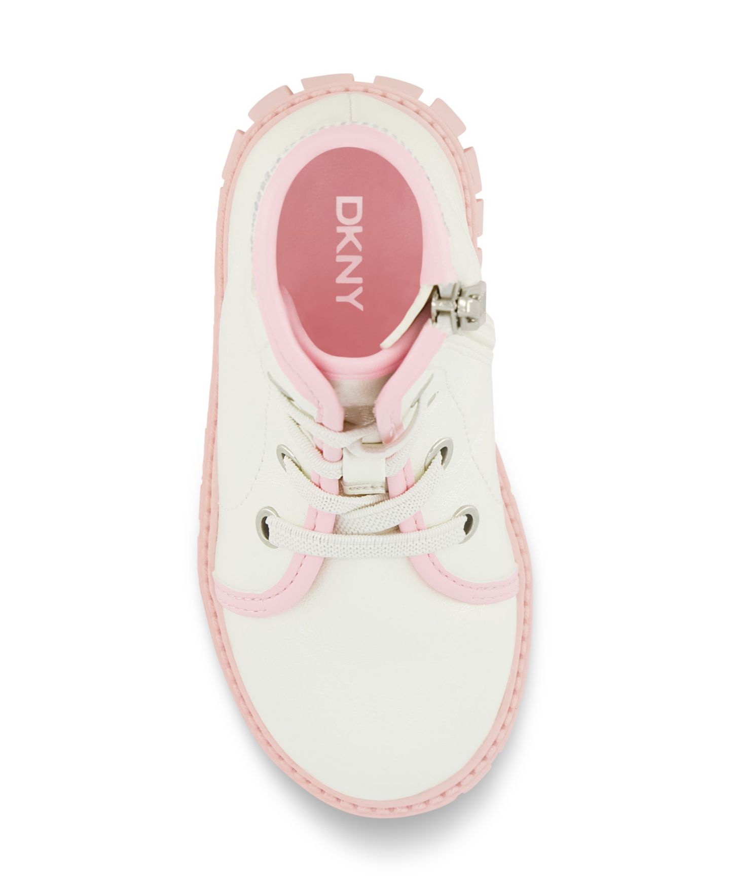 Ботинки DKNY Carrie Logo Stones Combat Boot для девочек-малышей, цвет: Кремовый — фото 5