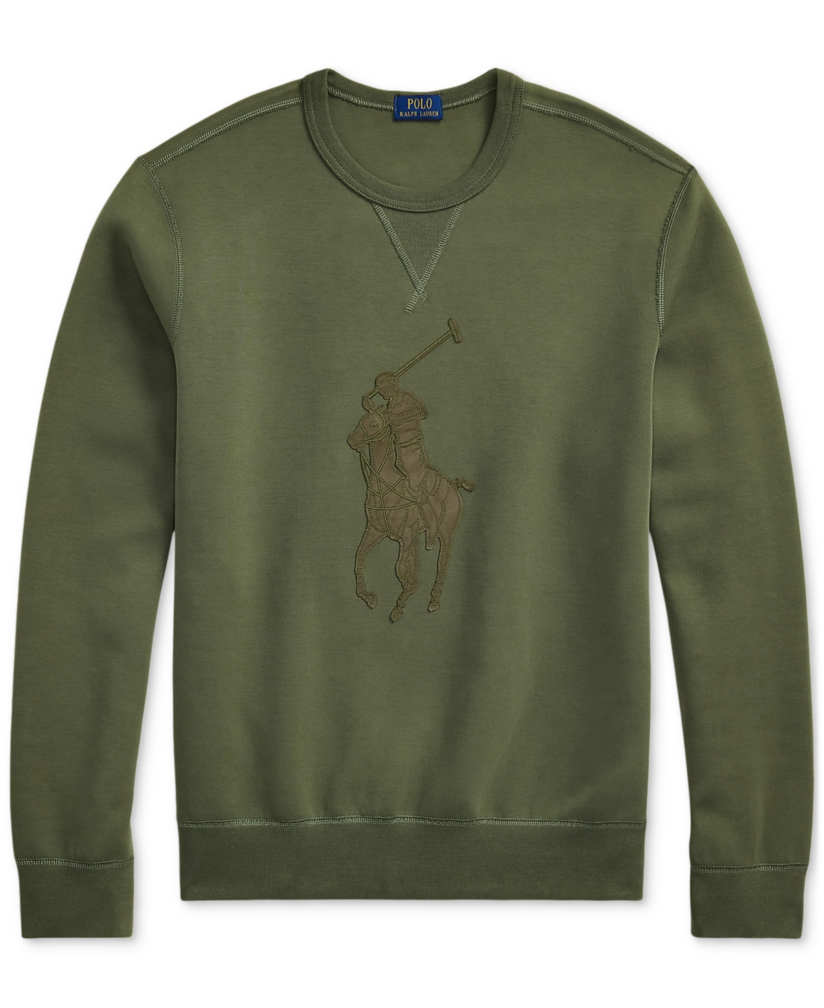 Polo Ralph Lauren Men's Leather-Pony Double-Knit Sweatshirt