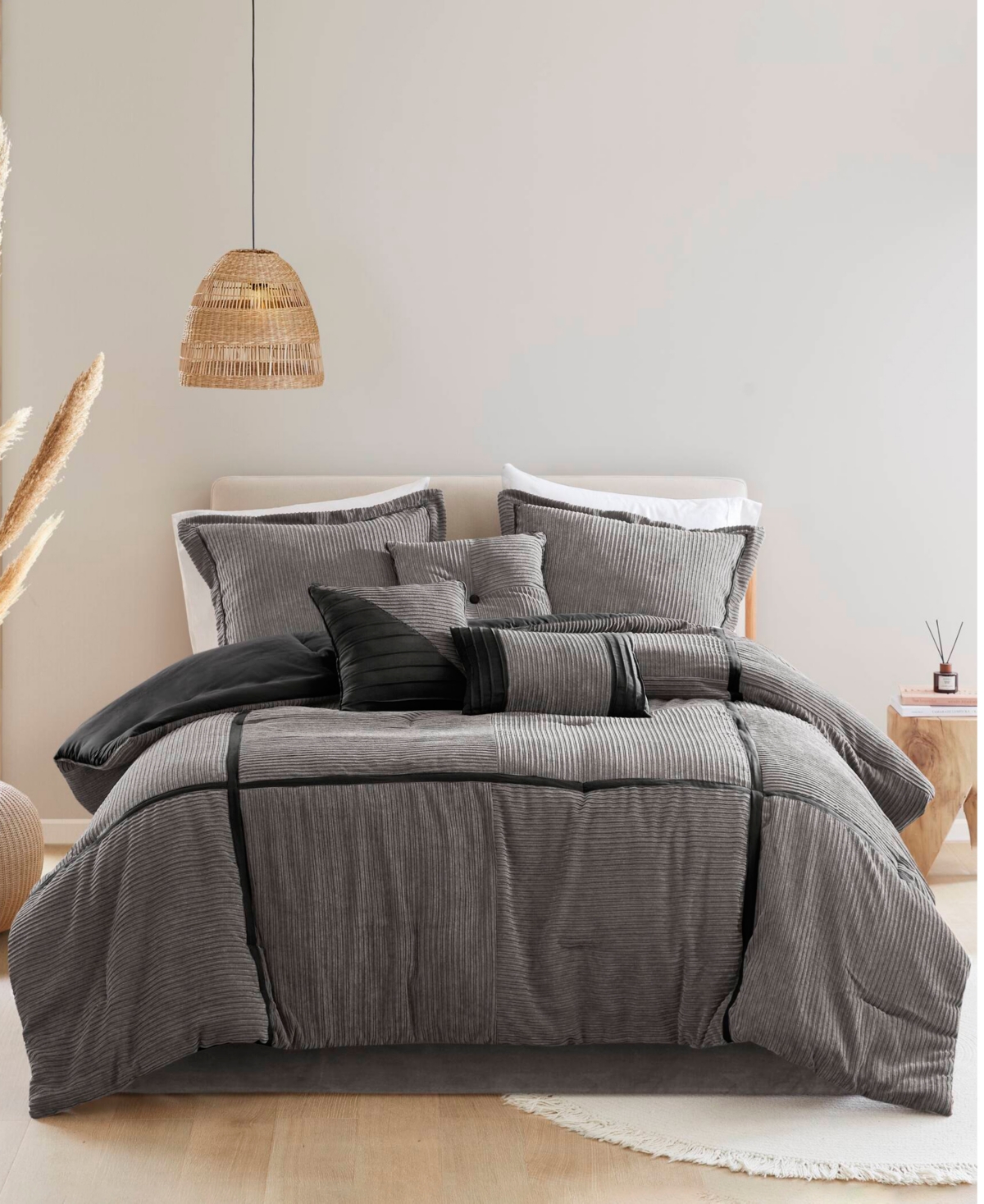 Madison Park Dallas 7-pc. Comforter Set, Queen In Grey