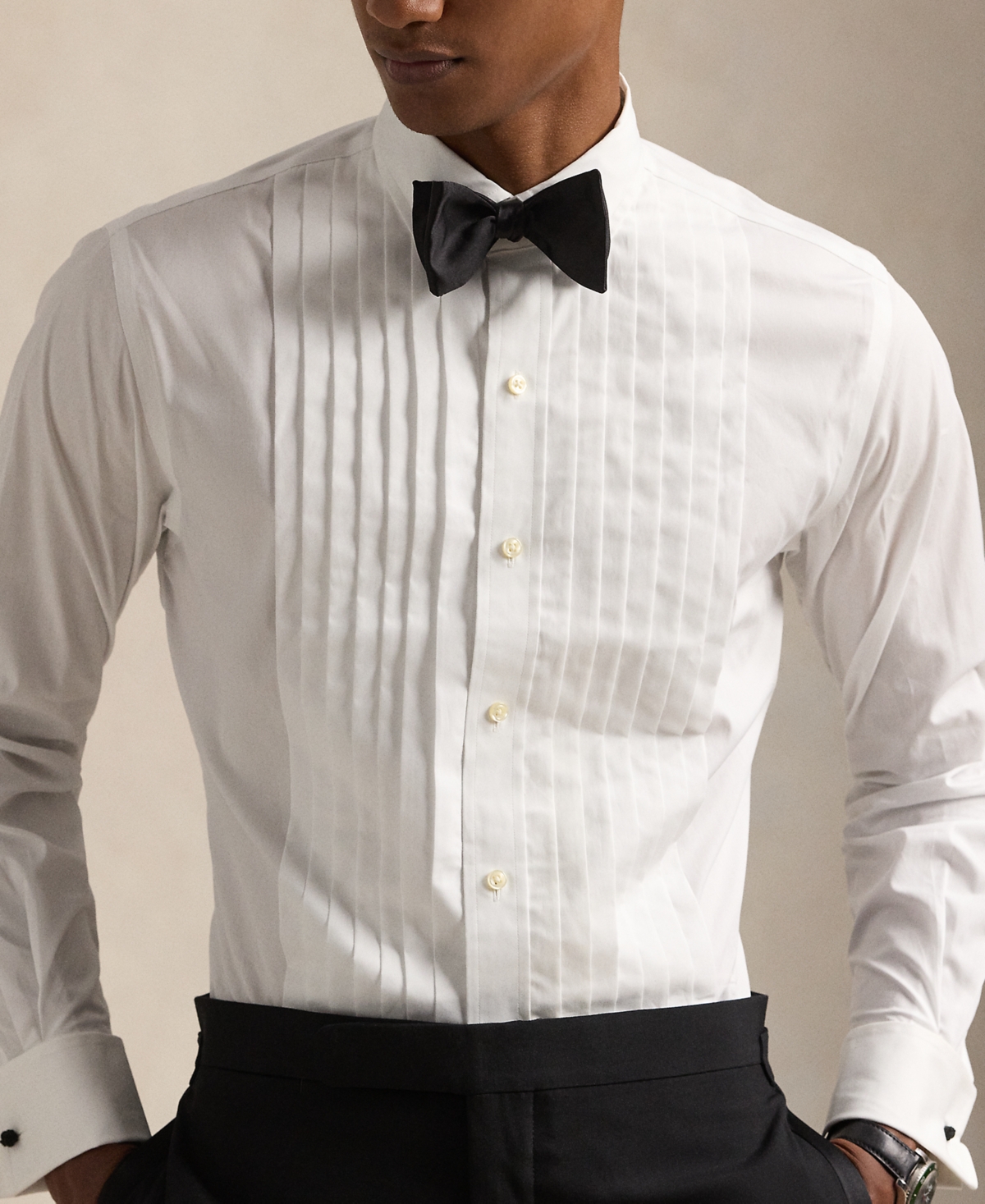 Polo Ralph Lauren Men's Classic-Fit French Cuff Tuxedo Shirt