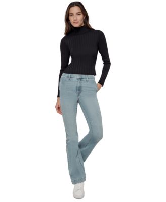 Petite Ribbed Mock-Neck Sweater