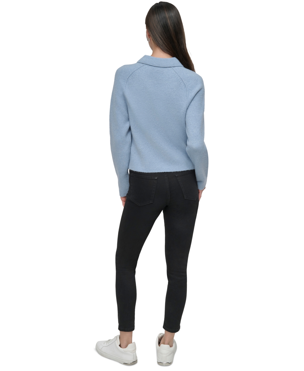 Dkny Jeans Petite Pullover Polo Sweater