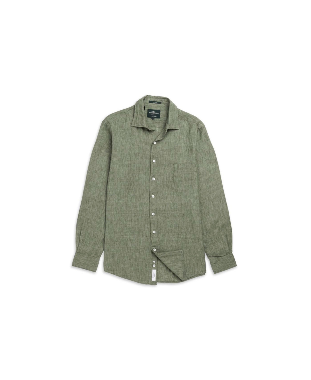Rodd & Gunn Coromandel Button-up Linen Shirt In Green