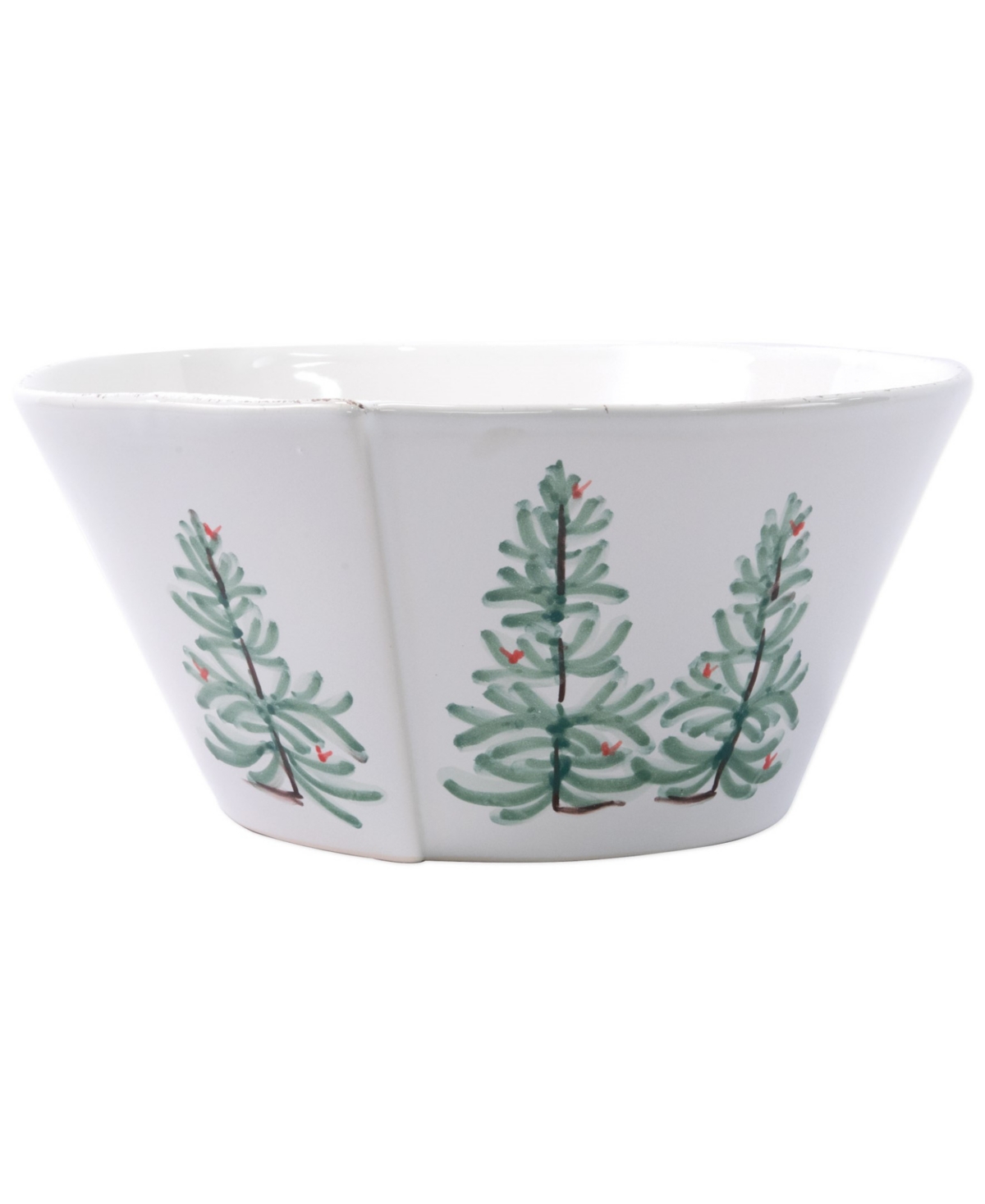 Vietri Lastra Holiday Large Stacking Serving Bowl In Green