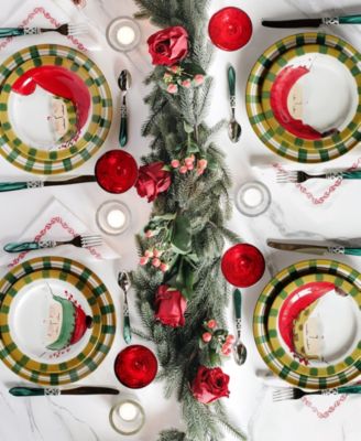 Old St. Nick Stripe Salad Plate