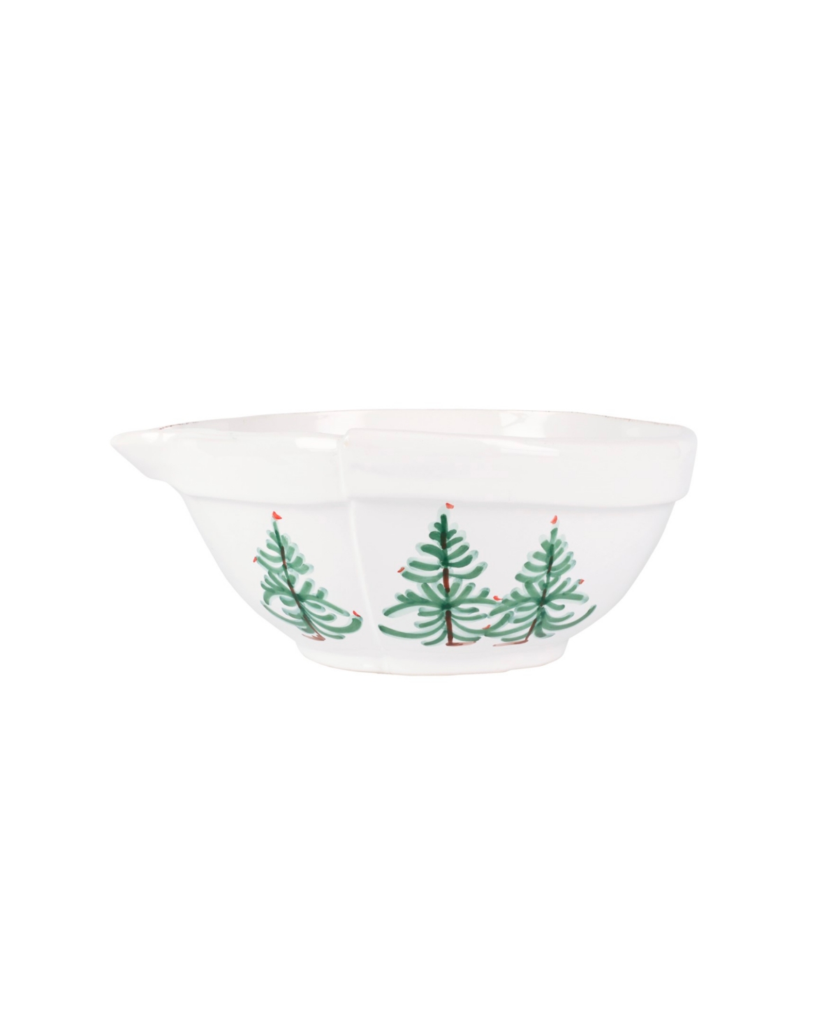 Vietri Lastra Holiday Medium Mixing Bowl In Green
