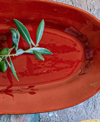 Cucina Fresca Narrow Oval Platter 16"