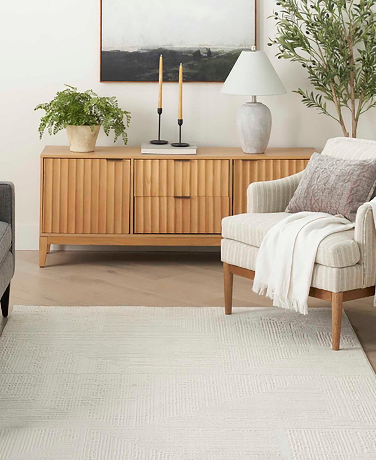 Nourison Home Trends Sut07 6'x9' Area Rug In Ivory