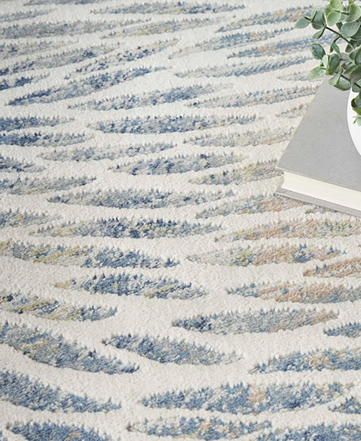 Nourison Home Exhale Exl03 2'2"x7'6" Runner Area Rug In Multi