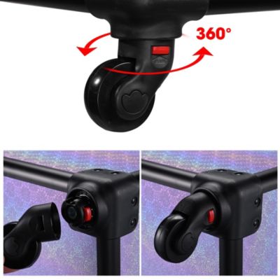 4in1 Rolling Makeup Train Case Cosmetic Organizer Blush ForgetMeNot