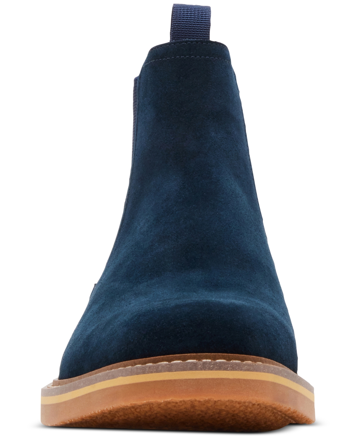 Steve Madden Persee Mens Comfort Insole Suede Booties In Navy Suede