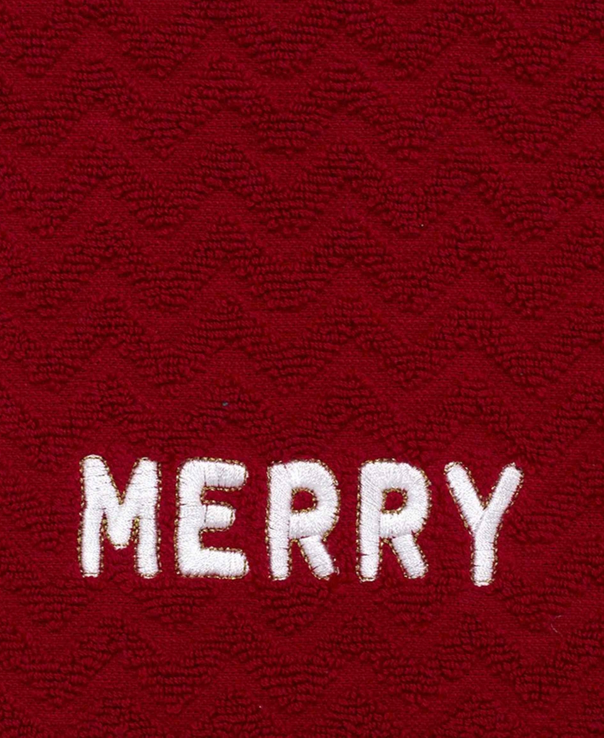Nicole Miller Merry 2-pack Cotton Hand Towel Set, 28" X 16" In Red