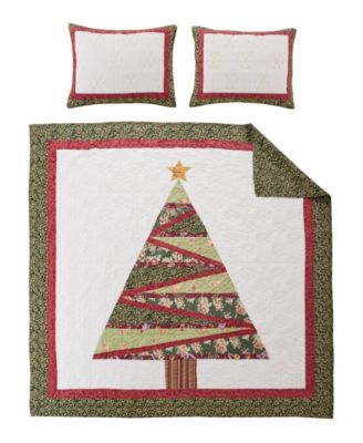 Christmas Tree Holiday 2-Pc. Quilt Set, Twin/Twin XL