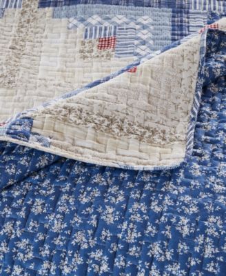 Cottage Cabin Finely Stitched 2-Pc. Quilt Set, Twin/Twin XL