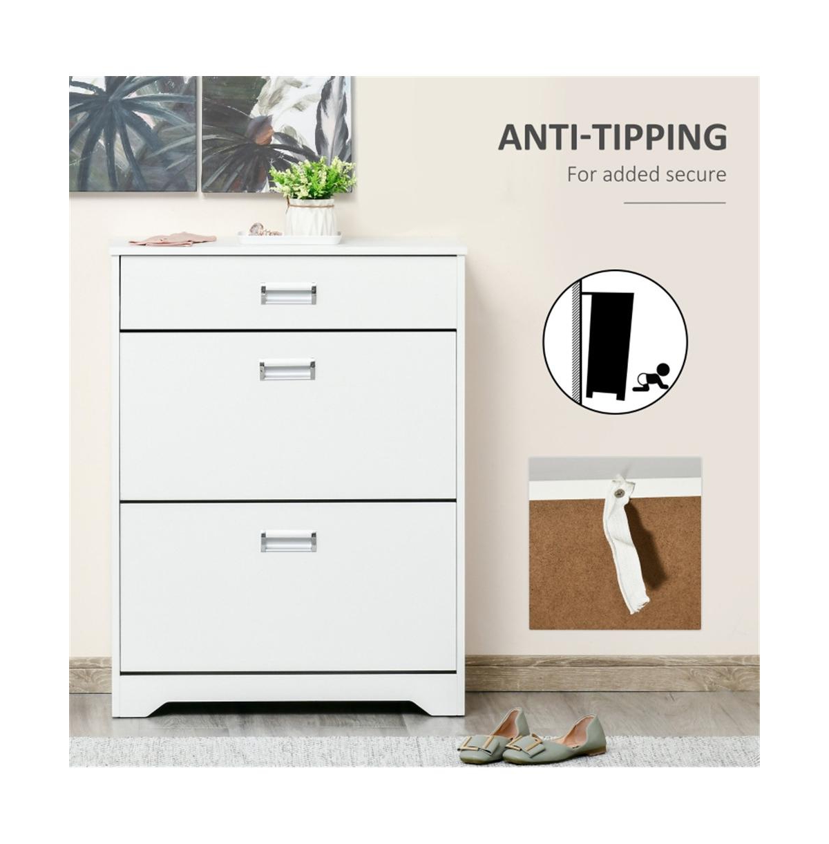 Slickblue 3-Drawer Shoe Cabinet for Stylish and Organized Storage Solutions