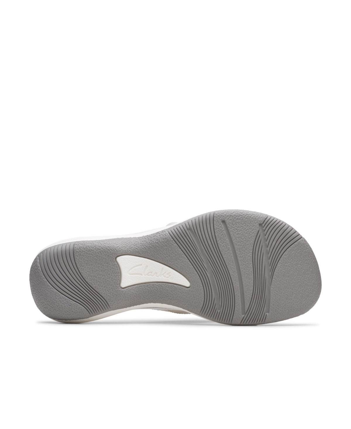 Clarks Cloudsteppers Women's Breeze Reyna H Slip-on Sandals In White Textile