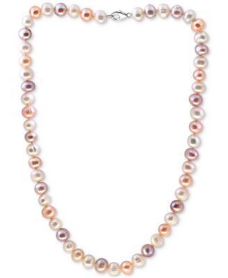 EFFY&reg; White Cultured Freshwater Pearl (7 mm) 18" Statement Necklace (Also in Gray, Pink, & Multicolor Cultured Freshwater Pearl)