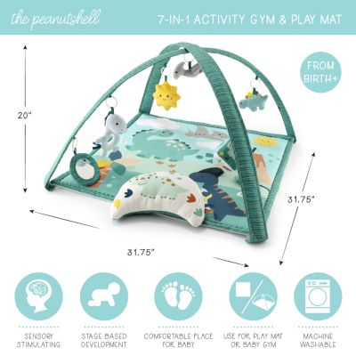 Dino 7-in-1 Activity Play Gym & Play Mat for Baby
