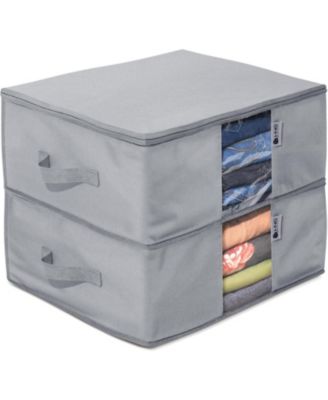 Clothes Storage Bag Organizer Set of 2 with Cedar Insert