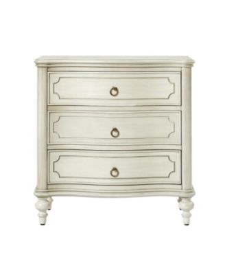 Mauro Traditional 3-Drawer End Table with Solid Wood Spindle Legs