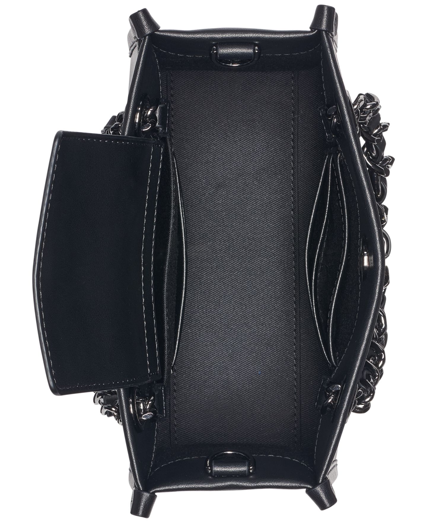 Женская сумка KARL LAGERFELD PARIS Savoie Leather Crossbody, цвет: Чёрный — фото 4