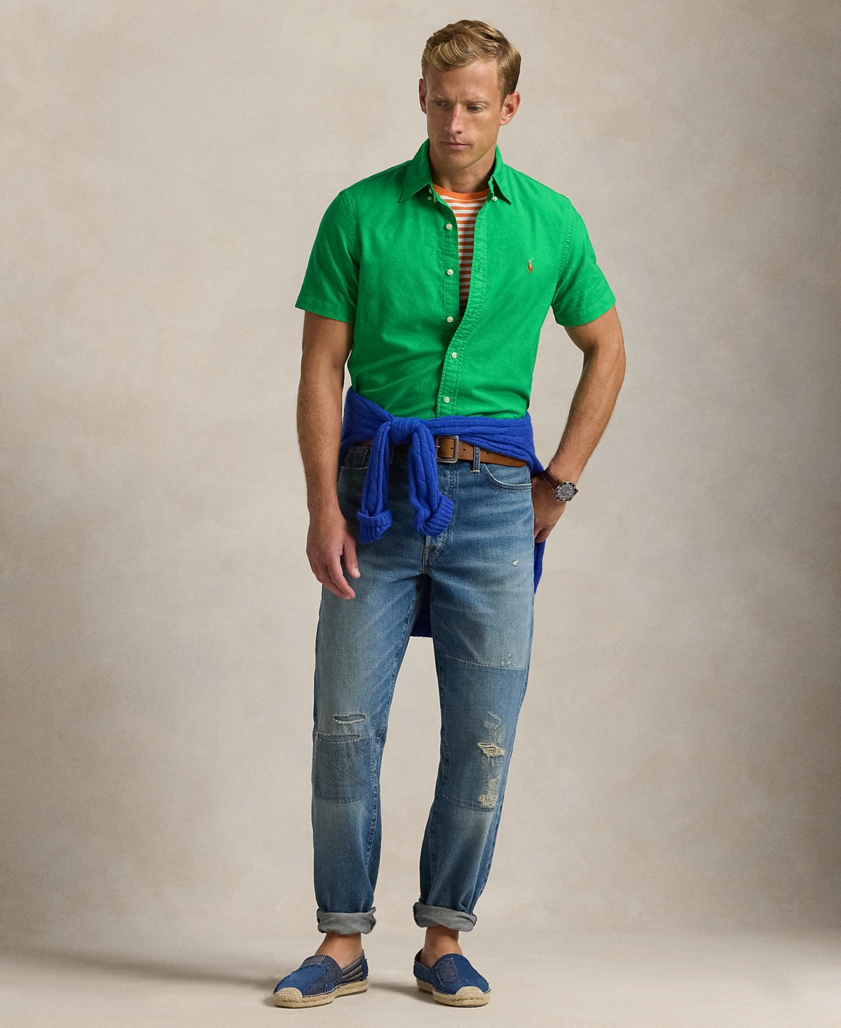Polo Ralph Lauren Men's Classic-Fit Short-Sleeve Oxford Shirt