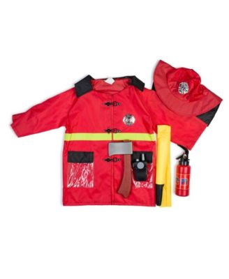 Kids Red Fire Fighter Role Play Set