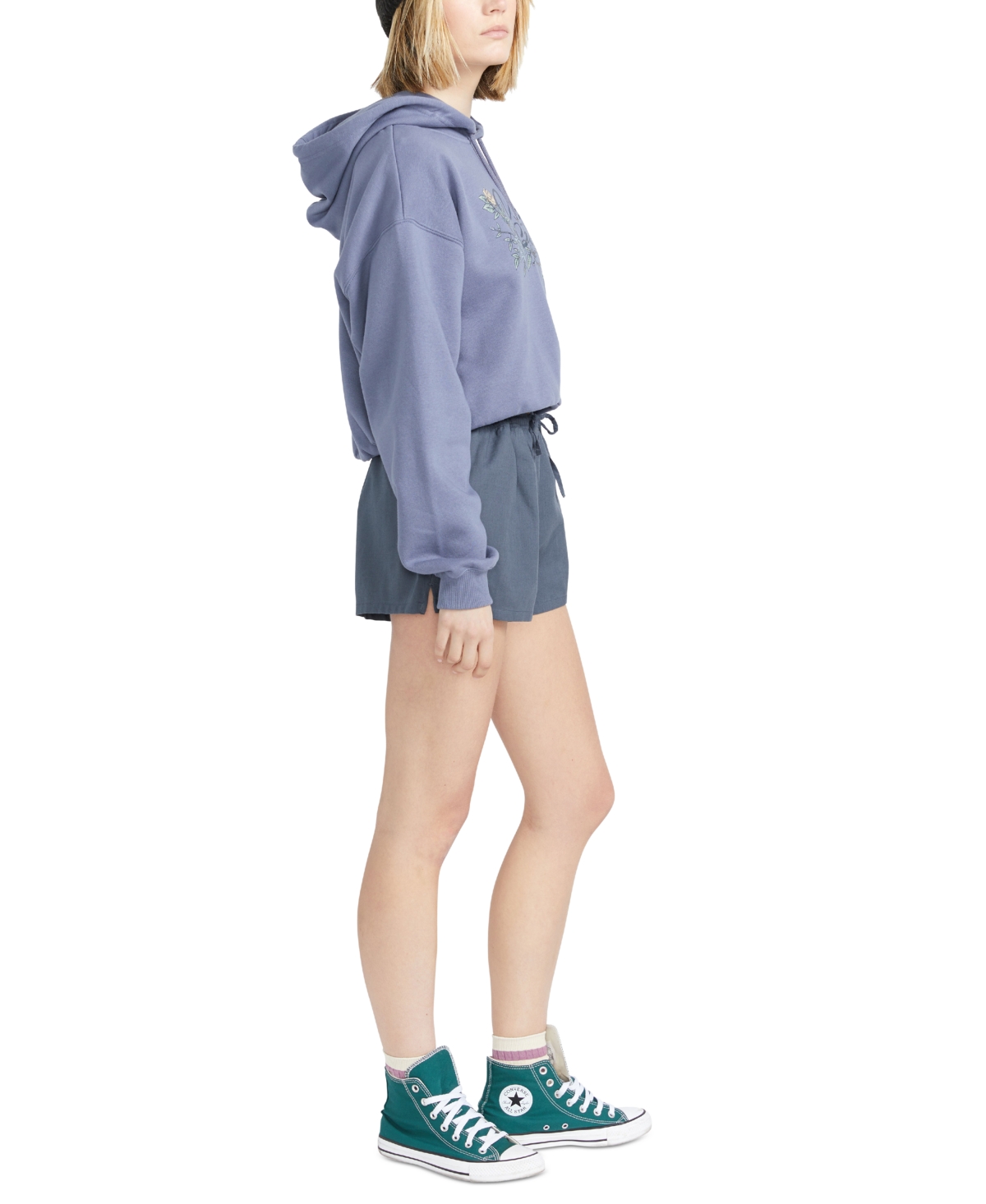 VOLCOM JUNIORS' STONE DEF PULL-ON DRAWSTRING SHORTS 