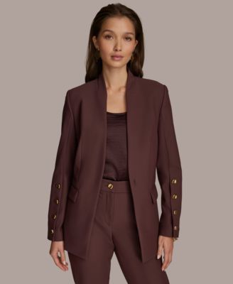 Donna Karan New York - Women's Button-Sleeve Blazer