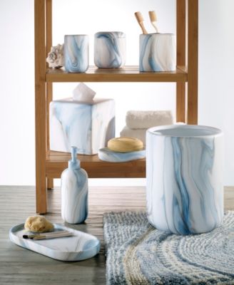 Waves Ceramic 4-Pc. Bath Accessory Set