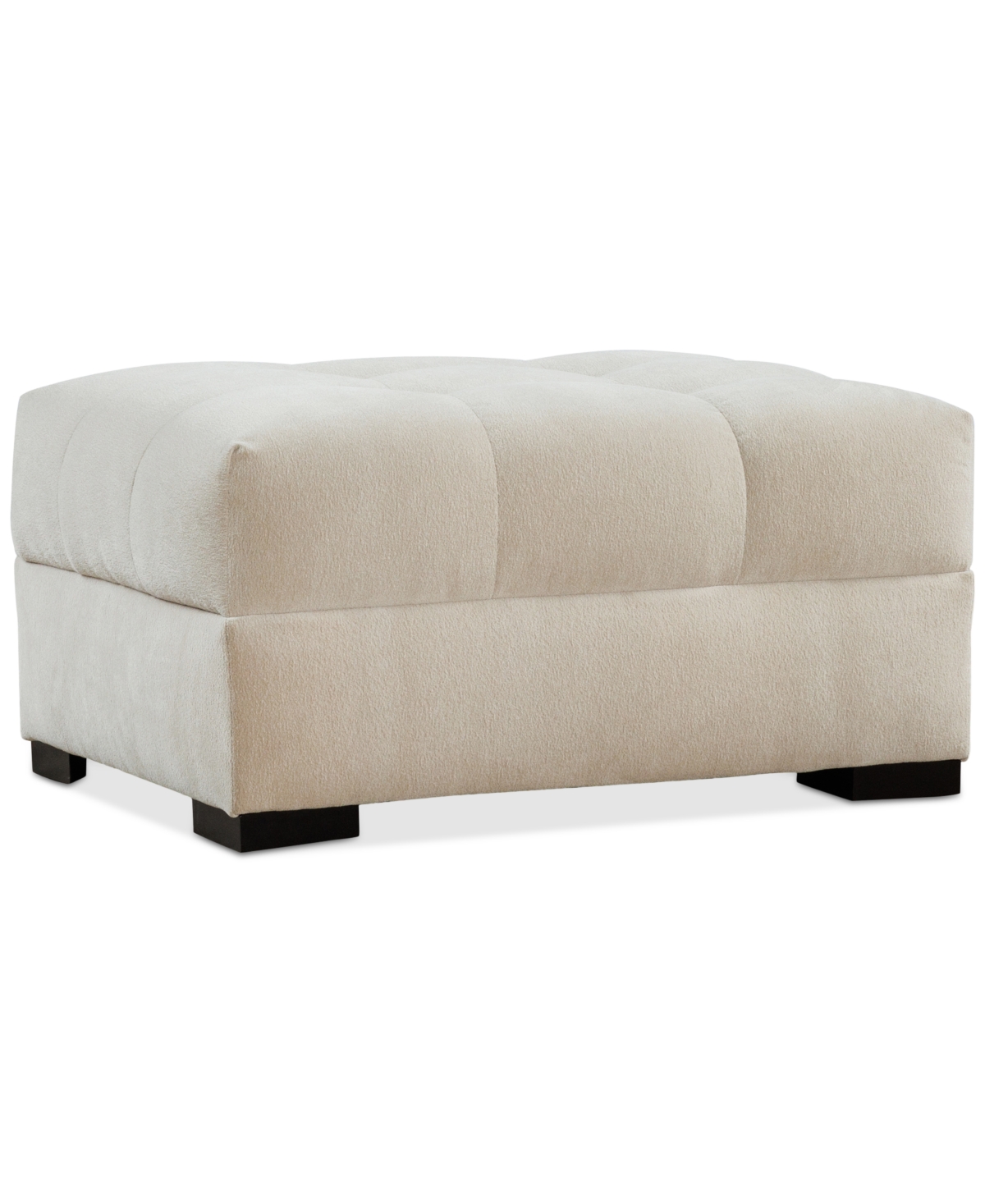 Macy's Elbeth Fabric Ottoman, Exclusively At  In Sand