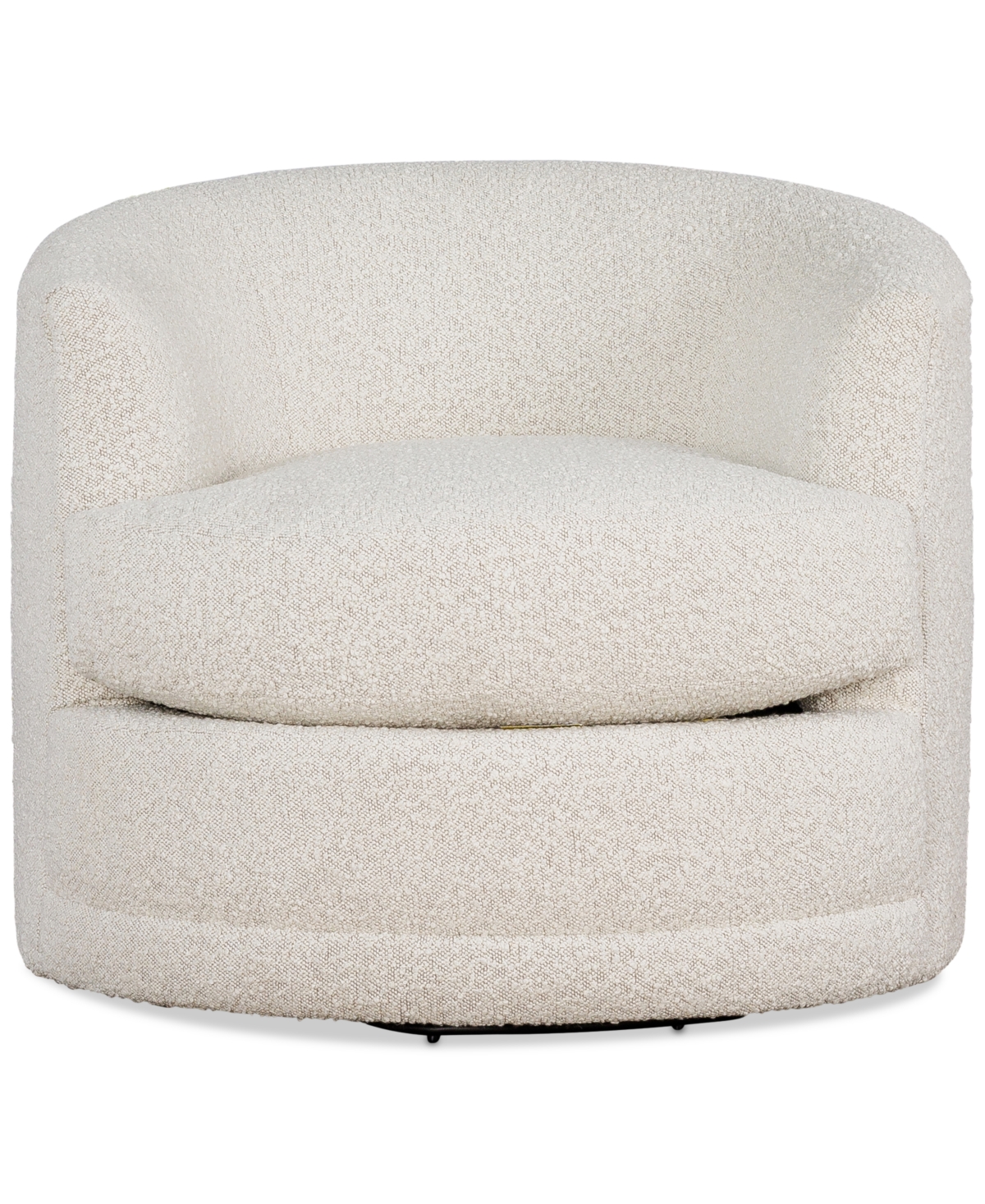 Macy's Elbeth Fabric Swivel Chair, Exclusively At  In Pebble