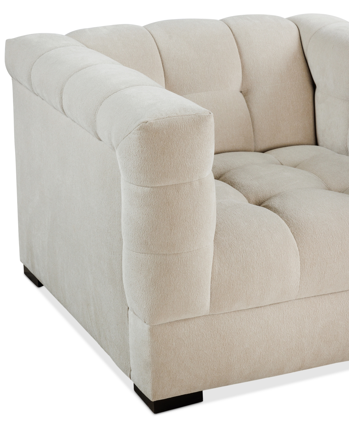 Macy's Elbeth Fabric Arm Chair, Exclusively At  In Sand