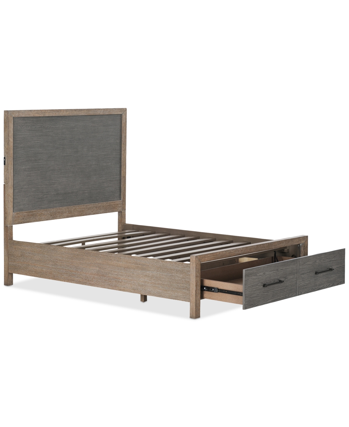 Macy's Portmore King Panel Storage Bed (with Soft Close Drawers), Created For  In No Color