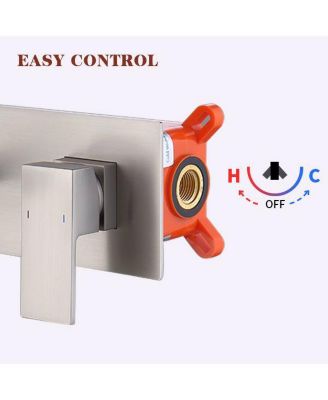 Wall-Mount Bathroom Faucet for Sink or Bathtub, Single Handle, 2 Holes