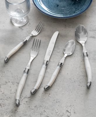 Laguiole Connoisseur 20-Piece 18/10 Stainless-Steel Flatware Set with Handles
