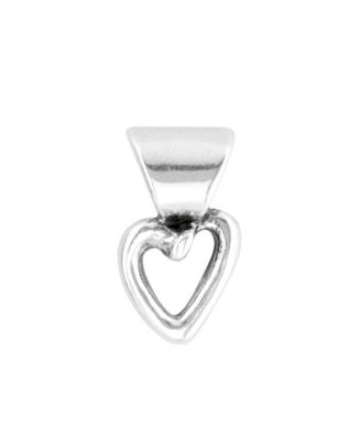 UNOde50 Heart-Shaped Metal Alloy Charms - Silver