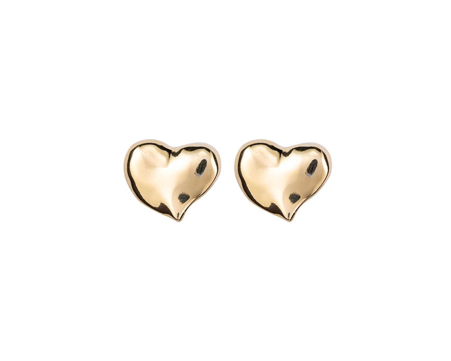 Medium Heart Shaped Metal Alloy Earring