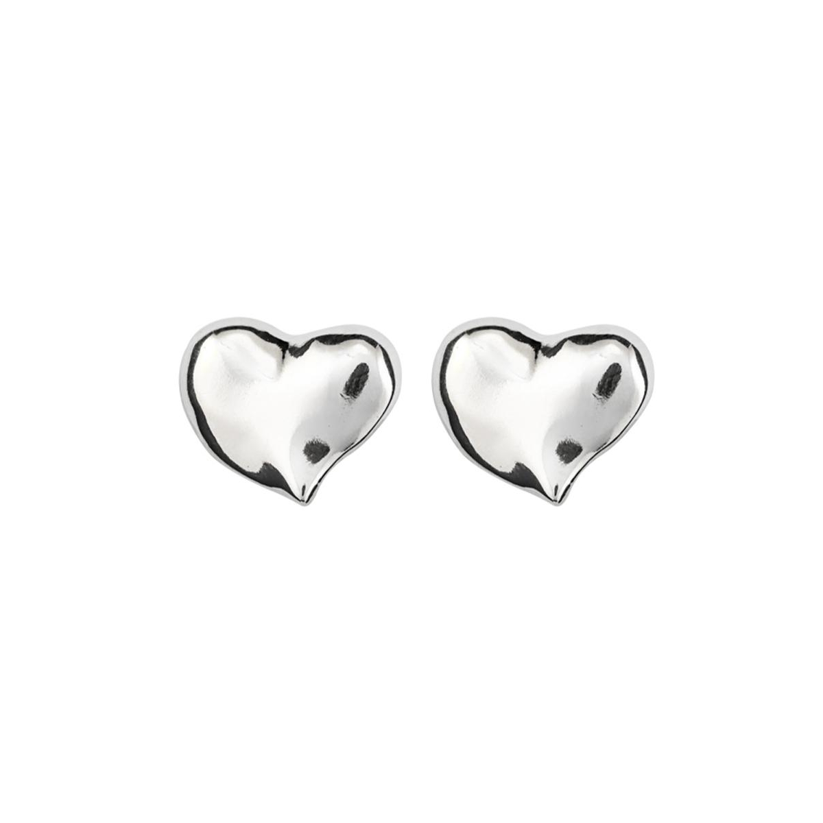 UNOde50 Medium Heart Shaped Metal Alloy Earring - Gold