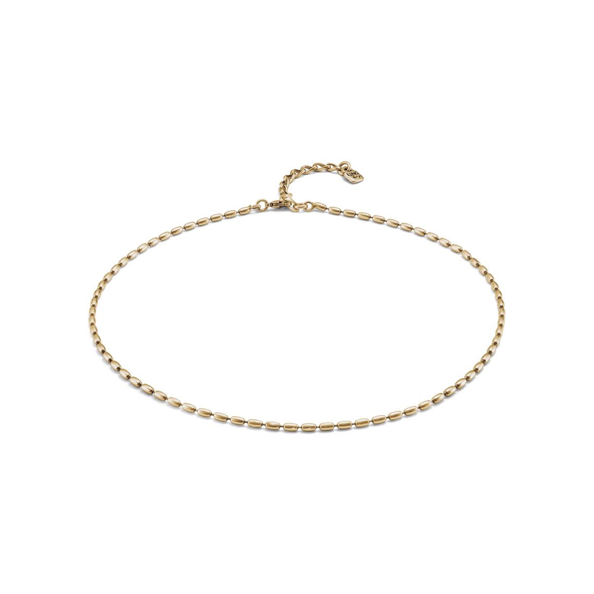 Unode50 Metal Alloy Fine Oval Links Chain In Gold